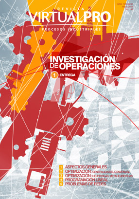 Portada revista Investigación de operaciones Primera entrega