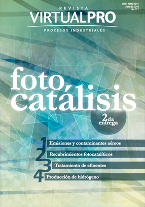 Portada revista Fotocatálisis. Segunda entrega