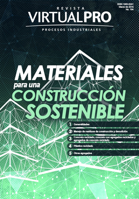 Portada revista Materiales para una construcción sostenible
