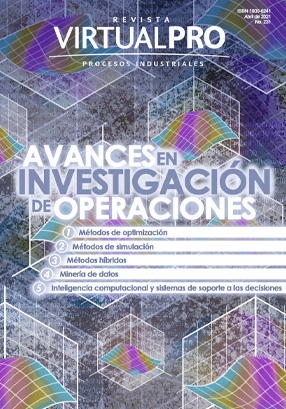 Portada revista Avances en investigación de operaciones