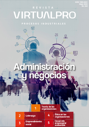 Portada revista Administración y negocios