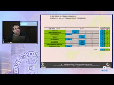 Transformación de la energía en el medio edificado  - Curso "Paradigma de la arquitectura sostenible", 3/7