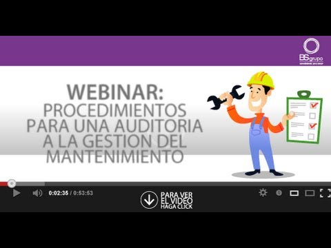 Webinar auditoría de gestión del mantenimiento