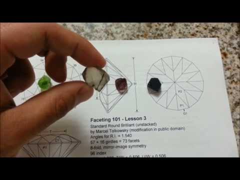 Facetado 101, capítulo 4: Elegir la piedra en bruto, tamaño, forma, color