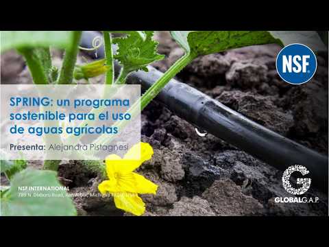 Webinar: SPRING: un programa sostenible para el uso de aguas agrícolas
