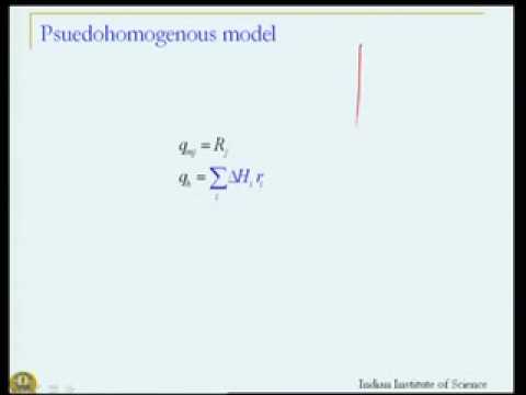 Mod-05 Lec-28 Chemical Reactor Design:Mass and Energy Balances for Heterogenous Reactions
