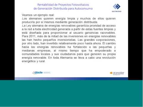 Expertosenred. Rentabilidad de proyectos fotovoltaicos de generación distribuida para autoconsumo