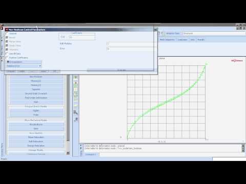Marc - Caracterización de elastómeros para FEA