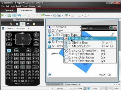 Lección 2.4.3: aplicaciones: optimización de una función f(x,y), optimización no lineal: TI Nspire CX CAS