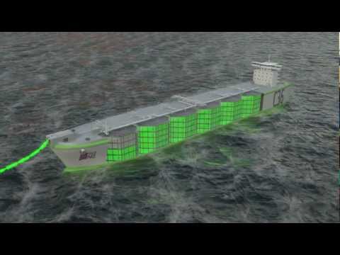UPDATED 2012: gas natural comprimido flotante con un servicio de transporte en transbordador CNG