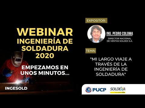 Webinar: "Mi largo viaje a través de la ingeniería de soldadura"