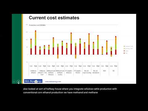 Webinar Bioenergía IEA: biocombustibles avanzados, potencial de reducción de costos