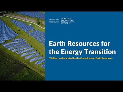 Serie de seminarios web del CER: Recursos de la Tierra para la Transición Energética - Sesión 3
