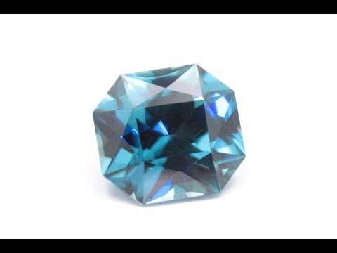 Facetado del un circón azul