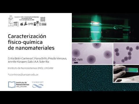 Caracterización físico-química de nanomateriales, en Caracterizar 2020