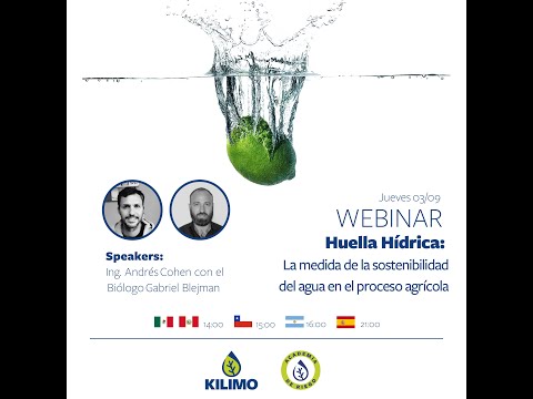 Webinar Huella Hídrica: la medida de la sostenibilidad del agua en el proceso agrícola
