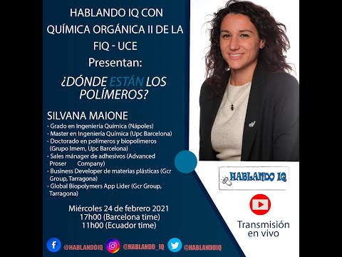Masterclass: ¿Dónde están los polímeros? by Silvana Maione - 24.02.2021