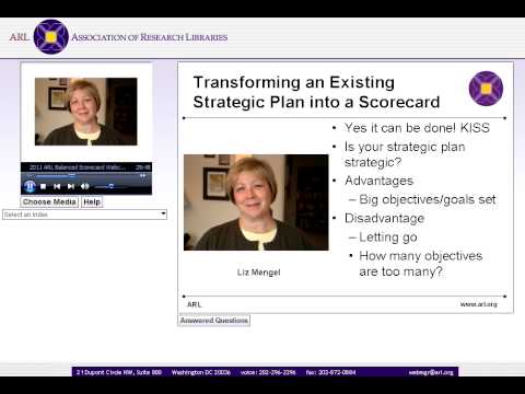 Transmisión por internet de ARL Balanced Scorecard