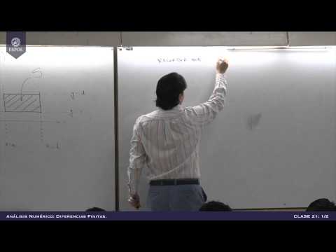 Análisis numérico: diferencias finitas. Clase 21 (1-2)
