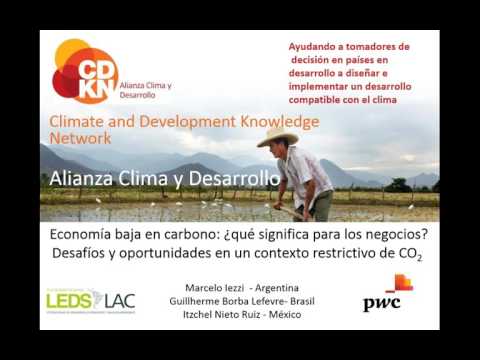 Webinar CDKN/LEDS LAC/ PwC. Economía baja en carbono: ¿qué significa para los negocios?