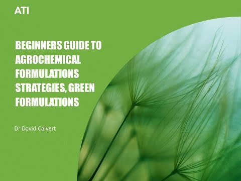 WEBINAR: Orientaciones sobre estrategias de formulaciones de agroquímicos, formulaciones ecológicas 