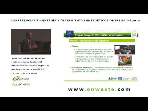 Valorización integral de los residuos procedentes del procesado de aceites vegetales usados