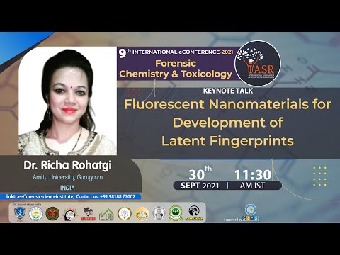 Nanomateriales fluorescentes para el desarrollo de huellas dactilares latentes | Dr. Richa Rohatgi