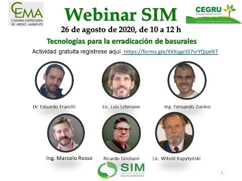 Webinar SIM:  Tecnologías para la erradicación de basurales