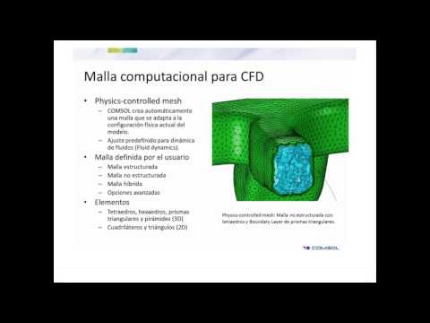 Modelado de dinámica de fluidos computacional (CFD) en procesos multifísicos (4.4)