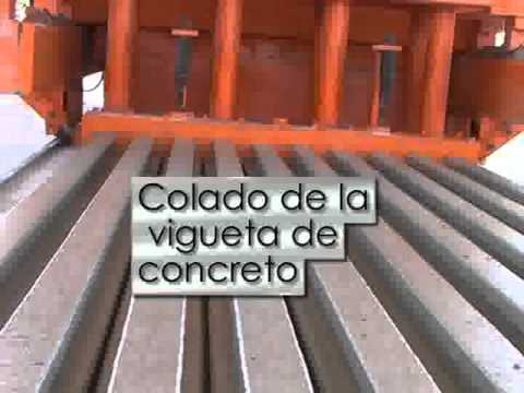 Proceso de elaboración de viguetas pretensadas de concreto