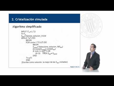 Optimizacion heuristica 4. Optimizacion heurística mediante cristalización simulada