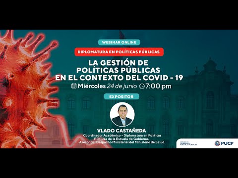 Seminario web: La Gestión de Políticas Públicas en el contexto del COVID-19