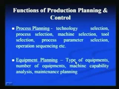 Planeación y control de la producción
