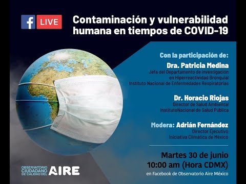 Foro: Contaminación y vulnerabilidad humana frente  al COVID-19
