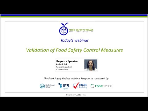 Validaación de medidas de control de seguridad alimentaria