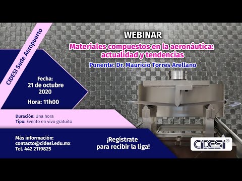 Webinar: Materiales compuestos en la aeronáutica: actualidad y tendencias