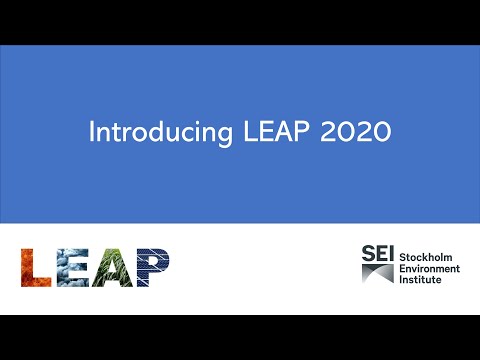 Introducción de LEAP2020: una nueva versión importante de la plataforma de SEI para el desarrollo con bajas emisiones